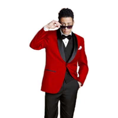 Modern Bradford Red Tuxedo